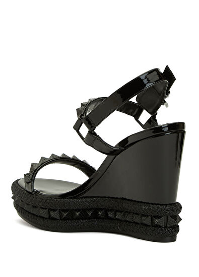 Pyra Clou Siyah Kadın Deri Espadril - Görsel 4