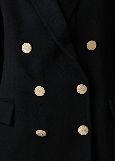 Beymen Club Black Double-Breasted Cashmere Jacket - 5