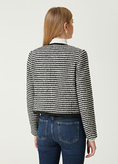 Beymen Club Siyah Kazayağı Desenli Ceket - 6