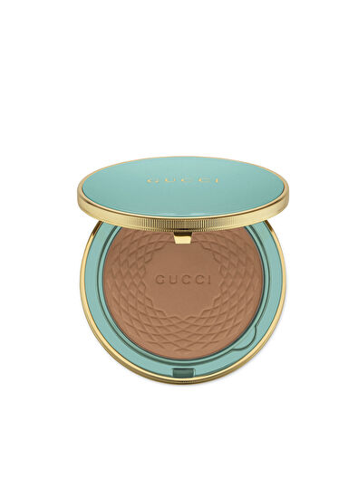 Gucci Beauty Blush 02 Tender Apricot + Poudre De Beauté Éclat Soleil 3 Medium + Glow Highlighter 05 Warm Bronze + Gucci Brush Set + Mini Lipstick Makeup Set - 6