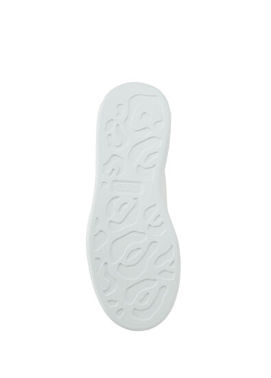 Oversized Beyaz Erkek Deri Sneaker - Görsel 7