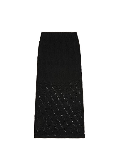 Beymen Club Black Midi Tricot Skirt - 7