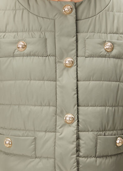 Beymen Club Light Khaki Quilted Vest - 7
