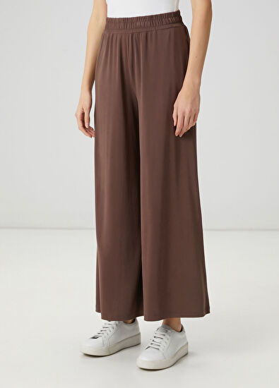 Beymen Club Kahverengi Geniş Paça Modal Jogger Pantolon - 3