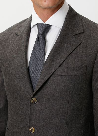 Brunello Cucinelli Brown Wool Coat - 5
