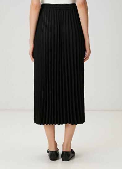 Beymen Club Siyah Pileli Midi Etek - 4