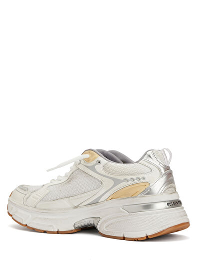 Golden Goose Lightstar Beyaz Gold Kadın Sneaker - 3