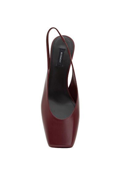 Givenchy Tape Burgundy Leather Heeled Shoes - 4