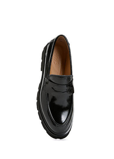 Beymen Club Black Women's Leather Loafers - 4