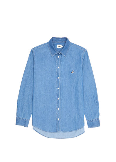 Mavi Denim Gömlek Beymen Club Mavi Denim Gömlek - 7
