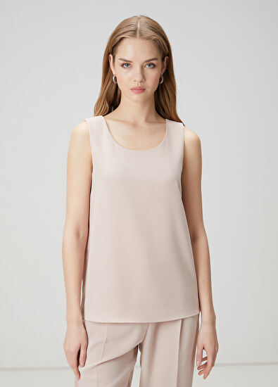 Beymen Club Bej Krep Bluz - 3