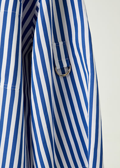 Beymen Club Mavi Çizgi Desenli Gömlek - 5