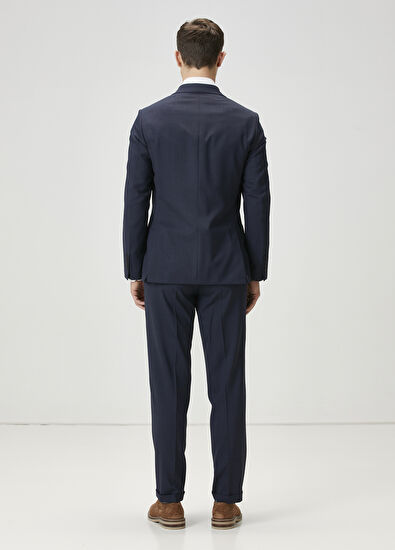 Beymen Club Lacivert Çizgili Takım Elbise - 5