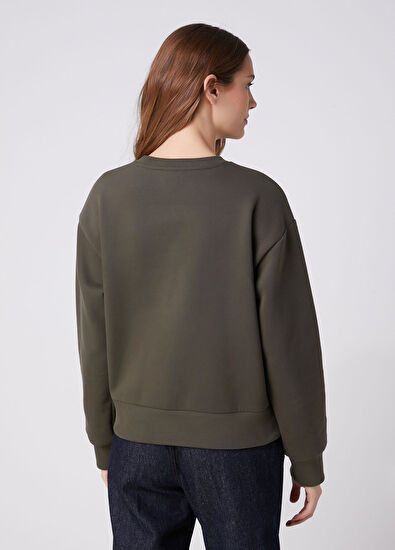Beymen Club Clubby Haki Taşlı Sweatshirt - 5