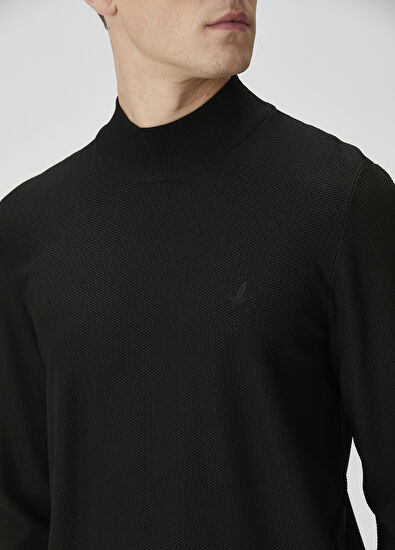Beymen Club Black Half Turtleneck Sweater - 6