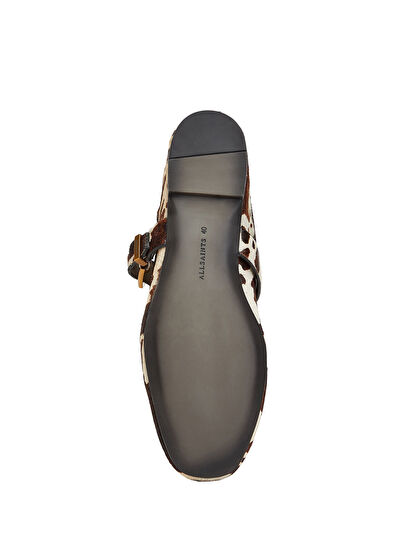 AllSaints Sabine Desenli Deri Babet - 5