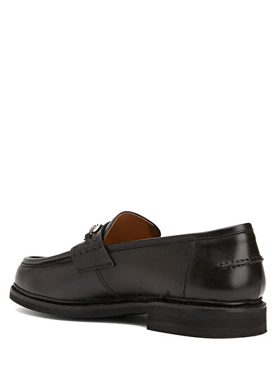 Siyah Erkek Deri Loafer - Görsel 4