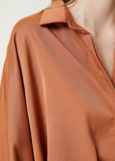 Beymen Club Kiremit Dökümlü Twill Gömlek - 5