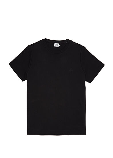 Beymen Club Relaxed Fit Black Basic T-Shirt - 7