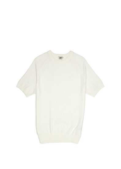 Beymen Club Kırık Beyaz Kısa Kollu Kazak - 7