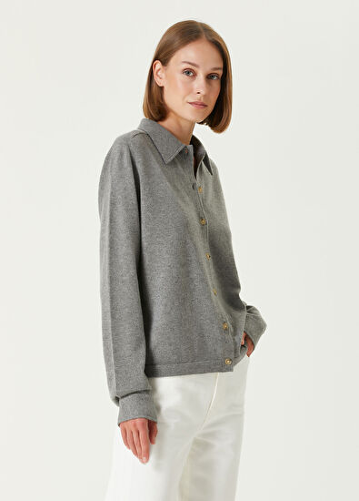 Toteme Gri Kaşmir Hırka - 3