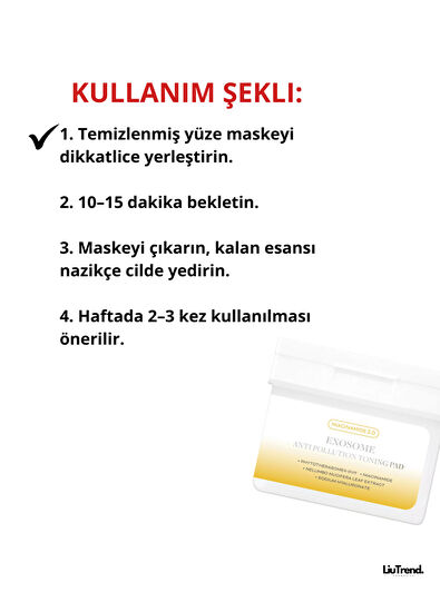 Apothe Exosome Anti-Pollution Toning Pad Gözenek Arındırmaya Yardımcı Aydınlatıcı Ped  Maske 170 ml  - 5