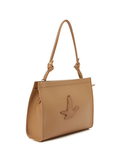 Beymen Club Camel Kaz Logo Detaylı Kadın Deri Çanta - 3