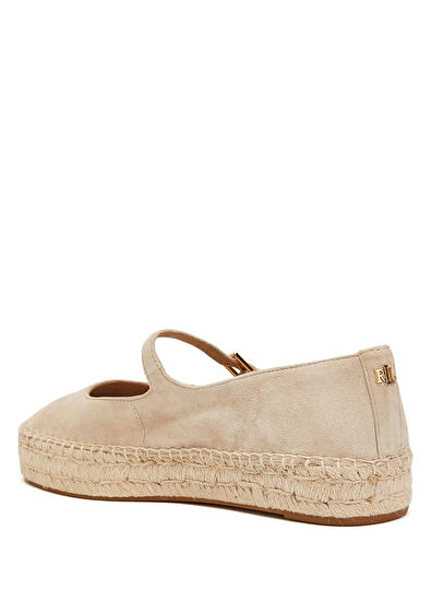 Bej Kadın Süet Espadril - Görsel 4