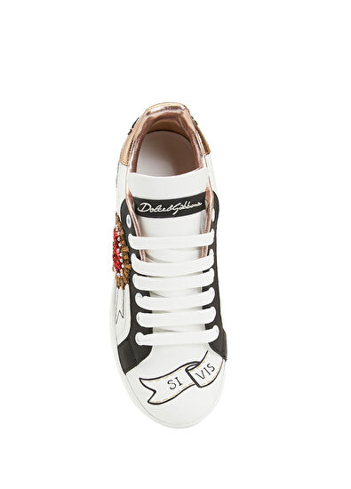 Portofino Beyaz Kadın Deri Sneaker - Görsel 6