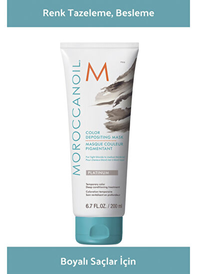 Moroccanoil Color Depositing Platinum Renk Tazeleyici Saç Maskesi 200 ml - 5