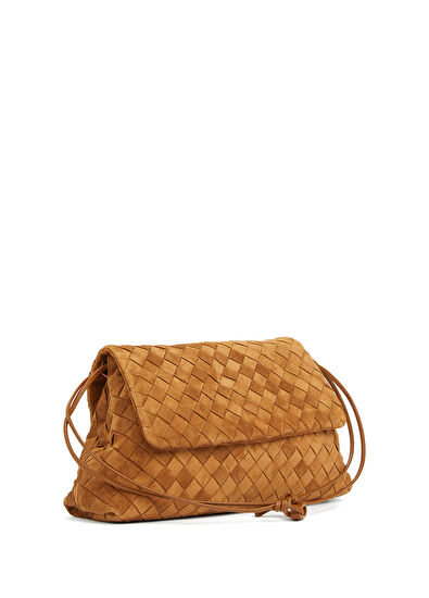Bottega Veneta Giorno Tan Women's Suede Bag - 3