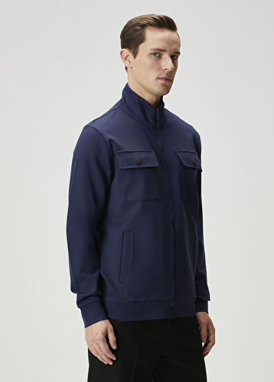 Beymen Club Navy Blue Jersey Jacket - 3