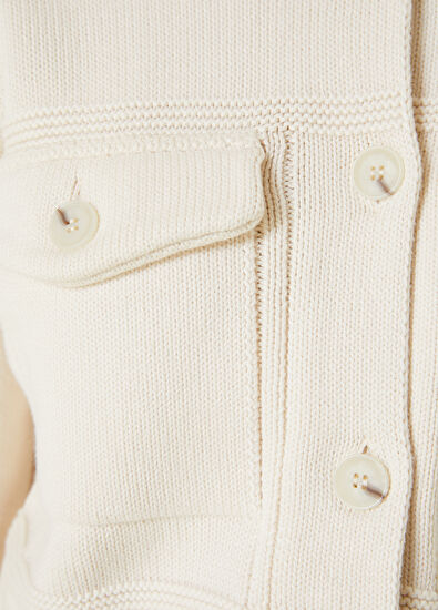 Beymen Club Ekru Trucker Triko Ceket - 5