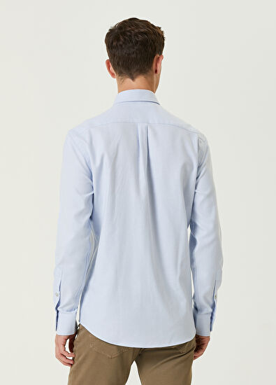 Beymen Club Comfort Fit Açık Mavi Oxford Gömlek - 5