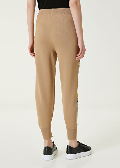 Beymen Club Camel Simli Şerit Detaylı Triko Pantolon - 5