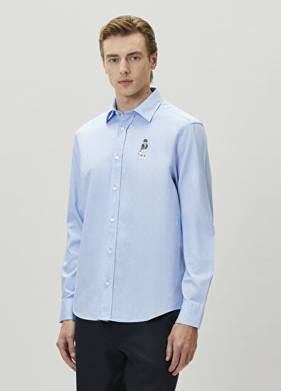 Beymen Club Clubby Blue Oxford Shirt - 3