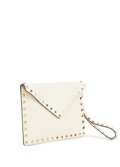 Rockstud Medium Kadın Deri El Portföyü - Görsel 4