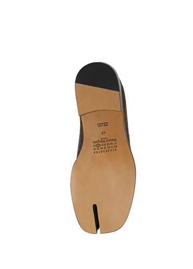 Maison Margiela Tabi Brown Men's Leather Loafers - 5