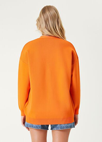 Beymen Club Turuncu V Yaka Hırka - 6