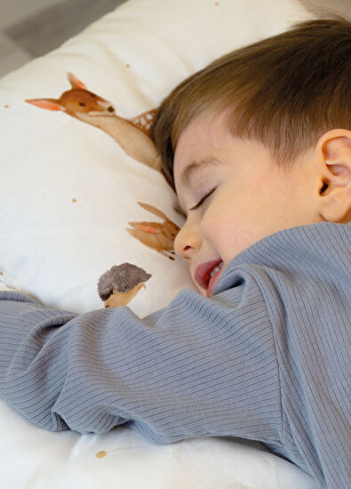 Casadora Baby Forest Amigos %100 Organik Pamuk Saten Bebek Çocuk Nevresim Takımı 160 x 220 cm - 5