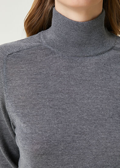 Beymen Club Dolce Vita Gri İnce Yün Kazak - 5