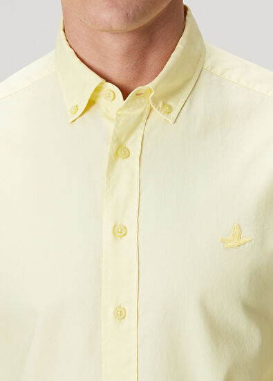 Beymen Club Comfort Fit Light Yellow Oxford Shirt - 6
