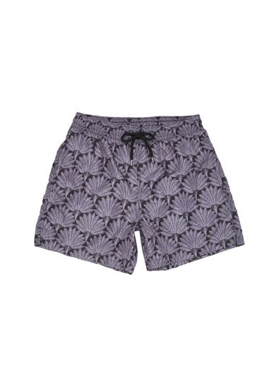 Beymen Collection Black Leaf Print Swimsuit Shorts - 7