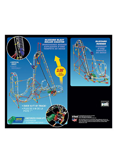 K'Nex - Blizzard Blast Roller Coaster Thrill Rides 561 Parça 9+ Yaş ...