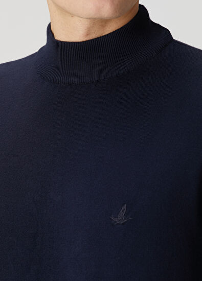 Beymen Club Lacivert Yarım Balıkçı Yaka Kazak - 5