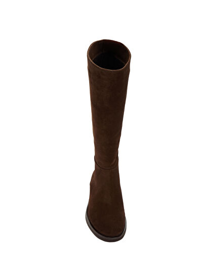 Beymen Club Brown Women's Suede Riding Boots - 4