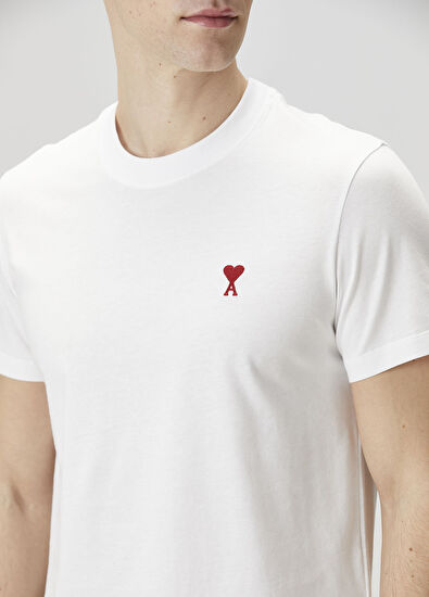 Beyaz Organik Pamuk T-shirt - Görsel 6