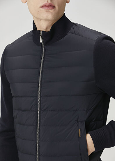 Duncan Lacivert Kapitone Garnili Mont - Görsel 6