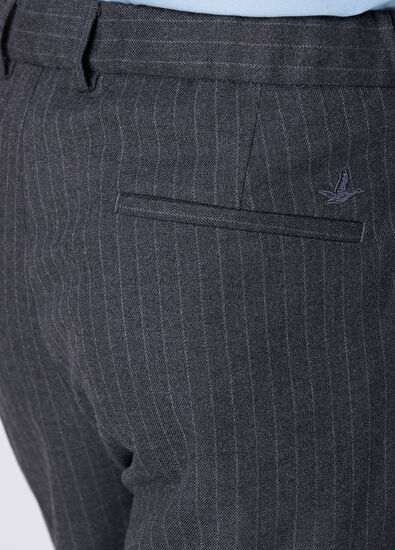 Beymen Club Relax Fit Anthracite Striped Pleated Trousers - 5