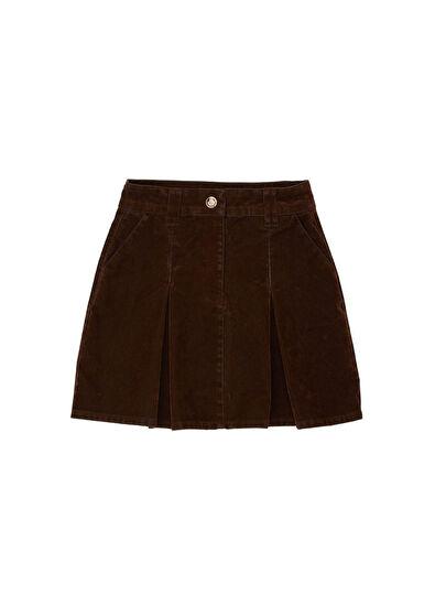Beymen Club Brown Pleated Mini Skirt - 5